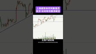 上漲趨勢如何判斷是否見頂 如何有效摸頂做空 #投資 #盘势分析 #交易 #trading