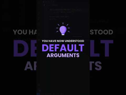 Default Arguments in Python #coding #programming #python #learnpython #code #pythonprogramming