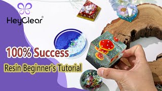 100% Success! Beginner-Friendly Resin Art Tutorial | Easy DIY Resin Crafts 🎨