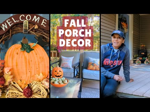 Fall Front Porch Transformation ON A BUDGET