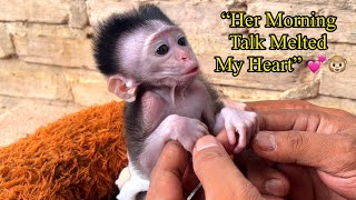 “She Told Me Everything This Morning… 😢🐵”baby Monkey cici