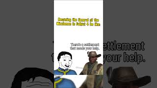 Becoming the General of the Minutemen in Fallout 4 be like : #fallout #memes #shorts