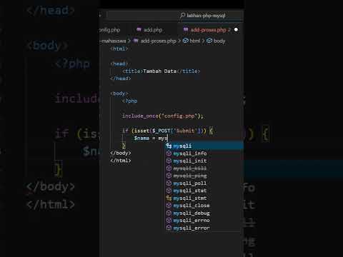 CRUD PHP MySQL Simple