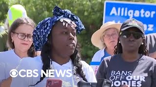 Protesters call for shutdown of "Alligator Alcatraz," claiming inadequate conditions