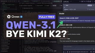 Qwen 3.1 (235B-2507 Tested) + Free APIs + Cline,Roo: BYE Kimi-K2? IS IT Really BETTER than KIMI-K2?