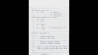 Class 12 |chemistry |solution |NCERT |short notes |formula list | CBSE |JEE |NEET |handwritten notes