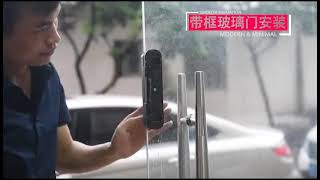 How to fix smart lock on glass door.