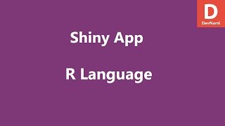 R Programming Create Shiny App