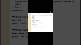 What is Type casting in C ?#coding #cprograming #cprogramming #programmer #program #programming