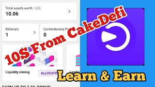 CakeDefi Free 10$ | Learn & Earn | Free Money Online