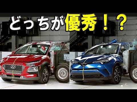 2018 Hyundai Kona vs 2018 Toyota C-HR - IIHS crash test