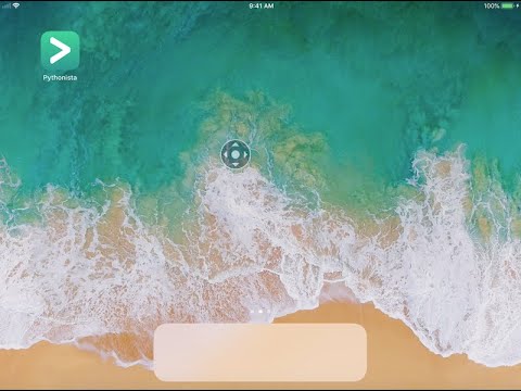Pythonista - iPad - Tutorial - Python - Lesson 1 - Change Editor Background to Black