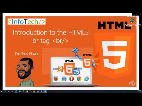 Intro to the HTML5 BR-tag