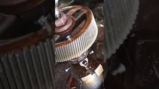 helical gear cutting. #hobbing #helicalgear