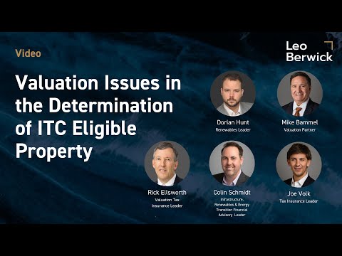 Valuation Issues in the Determination of ITC Eligible Property