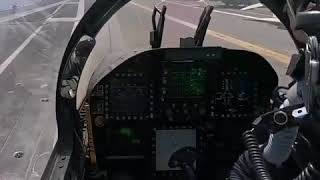 舰载机从航空母舰3秒起飞 From the pilot's point of view, the carrier plane takes off from the aircraft carrier