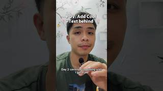 Easy cool text behind 💬 #capcut #tutorial #videoedit #contentcreator #daily #vlog