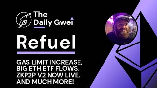 Gas limit increase, Massive ETH ETF flows & more - The Daily Gwei Refuel #822 - Ethereum Updates