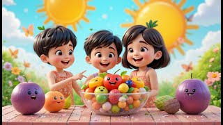 Yummy Fruits | Healthy Eating Song for Kids | Learn Fruit Names, Colors & Tastes with Fun Music