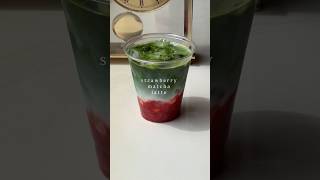 strawberry matcha #coffee #cafevibes #coffeetime #shorts