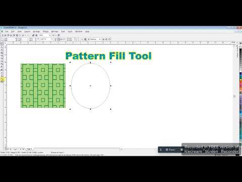 Pattern Fill Tool || Corel Draw || Graphic Designing || Pattern Color Filling ||