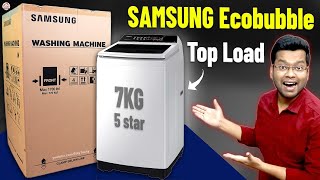 Samsung Ecobubble Washing Machine 7kg 5 star Fully Automatic Top Load | Samsung Fully Automatic 7kg