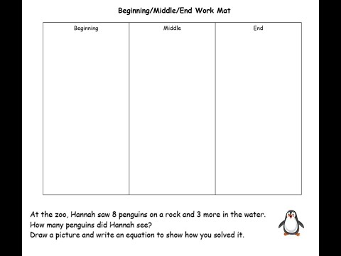 Additional Word Problems Using BeginningMiddleEnd Work Mat Day 141