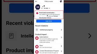 Facebook Earning restricted problem Solved on fb trick viral kaise kare #shorts #shortsfeed #short