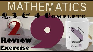 Science Group Mathematics Class 9 Unit 2, Review Exercise 2, Question 3,4 Complete