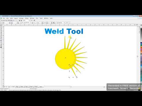 Weld Tool || Corel Draw || Graphic Designing || Create a joining Design || Weld two Objects||