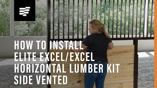 TARTER: How To Install Elite Excel and Excel Stall Horizontal Lumber Kit Side Vented