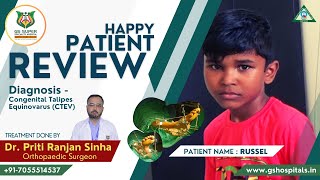 Orthopaedic Patient Review   Diagnosis   Congenital Talipes Equinovarus CTEV