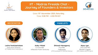 IIT - Madras Fireside Chat - Journey of Founders and Investors