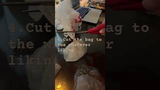 How to make a plastic bag squishy!🌺✨#fyp #crafts #creative