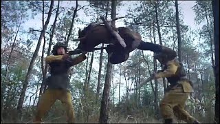 Chinese hunters brought Japanese troops into the woods and hunted them down one by one.