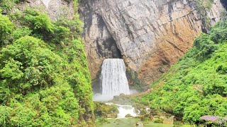 贵州小众打卡地羊皮洞瀑布，风景指数超过很多景区，值得一游#旅行推荐官 #羊皮洞 #周末去哪儿 #瀑布 #小众打卡地