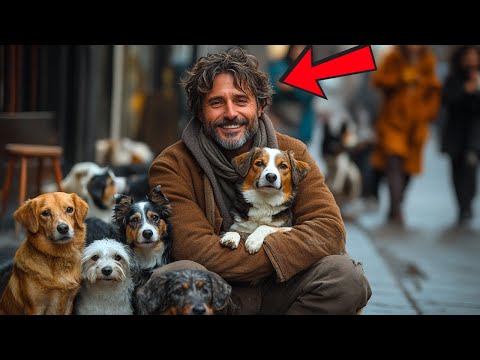 Stray Dogs Visit Homeless Man Every Day – What Happens Next Will Shock You