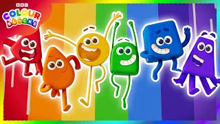 The Most Colourful Rainbow Journey 🌈 | Colours for Kids | @colourblocks