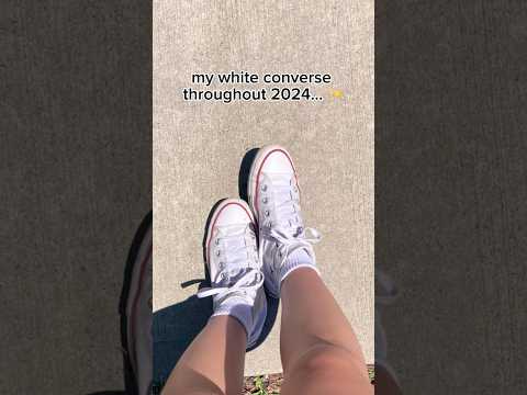 watch my WHITE converse get DIRTY in 2024 ✨ #trending #viralvideo #fyp