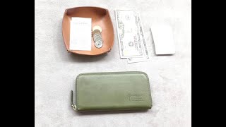 CLEDRAN｜日本牛皮手工拉鍊長皮夾