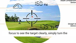 PEAKPULSE Golf Laser Rangefinder with Flag Acquisition, Pulse Vibration and Fast Focus System, Perfe