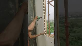 MEP work in PVC wall
