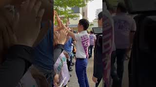 石丸さんとハイタッチ#ナイス投票