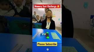 Memory Test Challenge 🤔 । #shorts #games #challenge