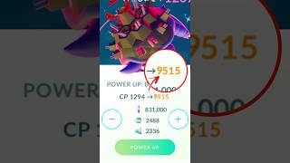 Maxed Out LeveL 50 Shiny GIGANTAMAX Blastoise in Pokemon GO.