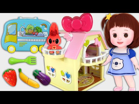 Baby Doli and slide house kitchen car