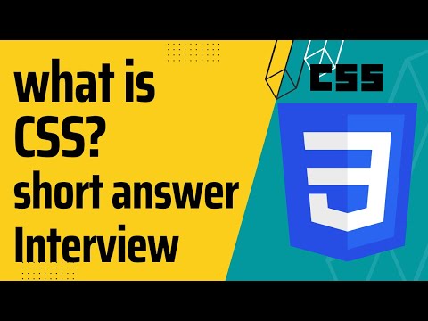 What is CSS? Short answer | css interview question