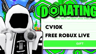🔴 PLS DONATE LIVE | GIVING ROBUX TO VIEWERS! (Roblox Giveaway) 💰