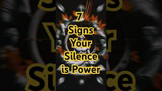 7 Signs Your Silence is Power (Not Awkward) #motivation #stoicism #shorts