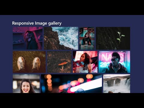 Responsive Image gallery using Html Css  jQuery